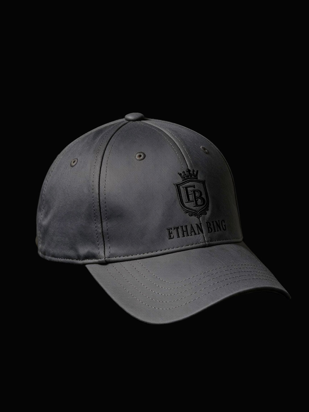 DARK GREY COTTON BASEBALL CAP